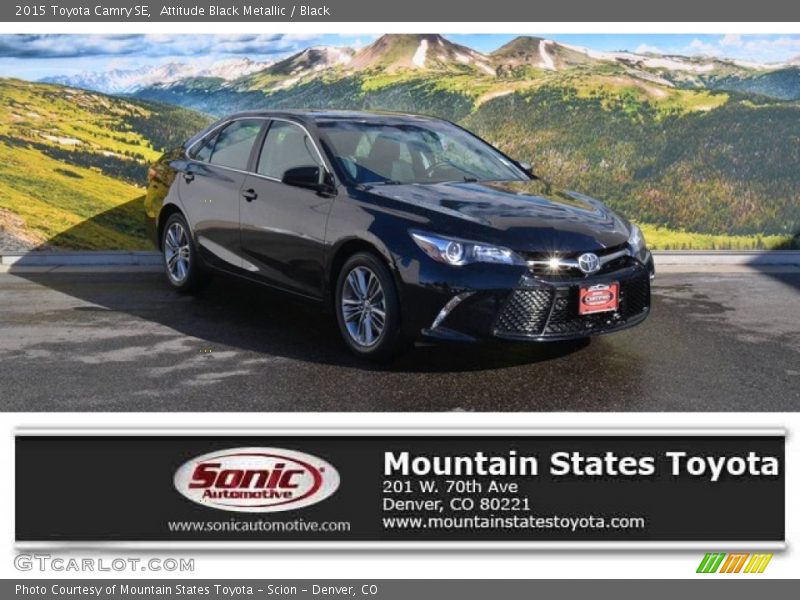 Attitude Black Metallic / Black 2015 Toyota Camry SE