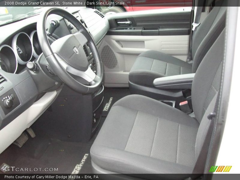 Stone White / Dark Slate/Light Shale 2008 Dodge Grand Caravan SE