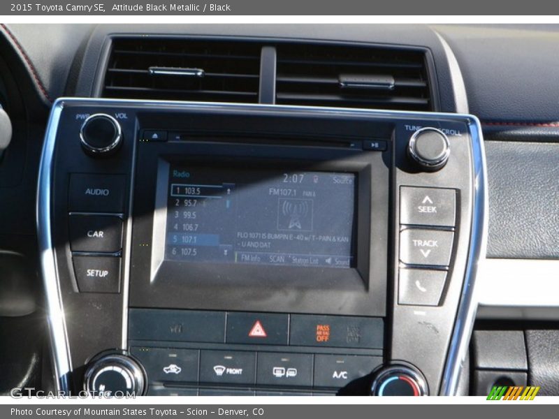 Attitude Black Metallic / Black 2015 Toyota Camry SE