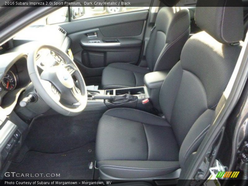 Dark Gray Metallic / Black 2016 Subaru Impreza 2.0i Sport Premium