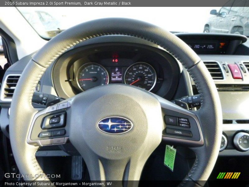Dark Gray Metallic / Black 2016 Subaru Impreza 2.0i Sport Premium