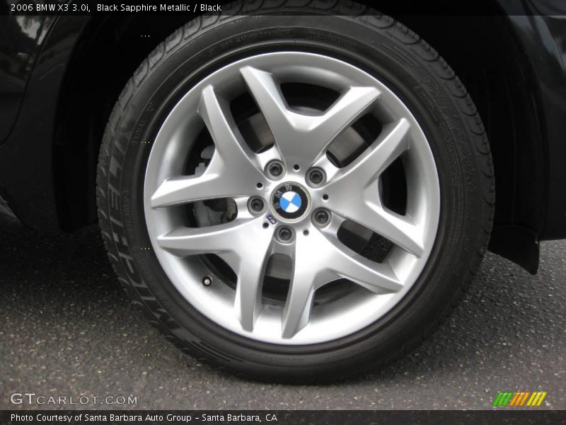 Black Sapphire Metallic / Black 2006 BMW X3 3.0i
