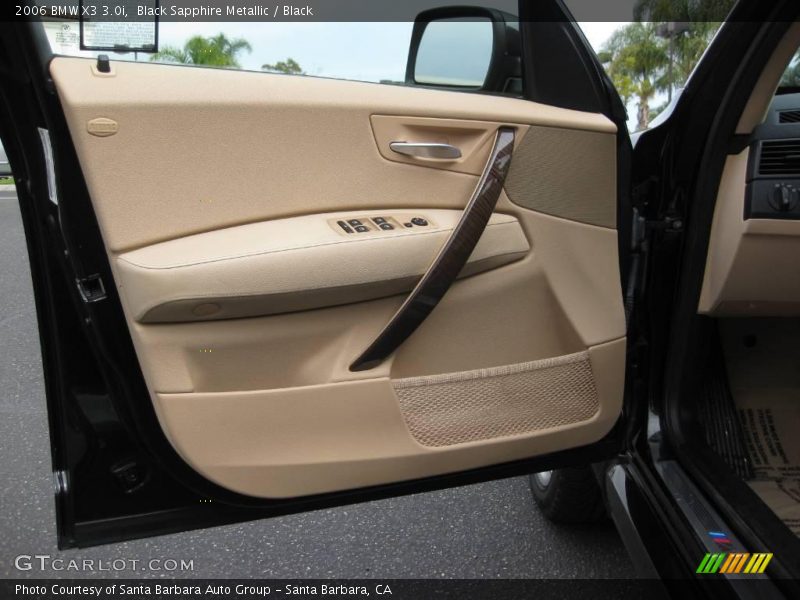 Black Sapphire Metallic / Black 2006 BMW X3 3.0i