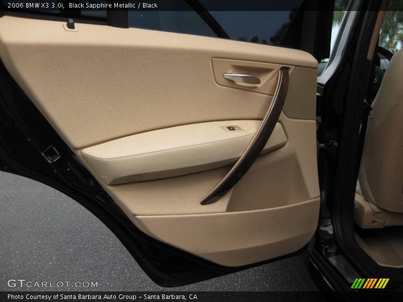 Black Sapphire Metallic / Black 2006 BMW X3 3.0i