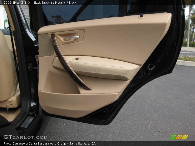 Black Sapphire Metallic / Black 2006 BMW X3 3.0i