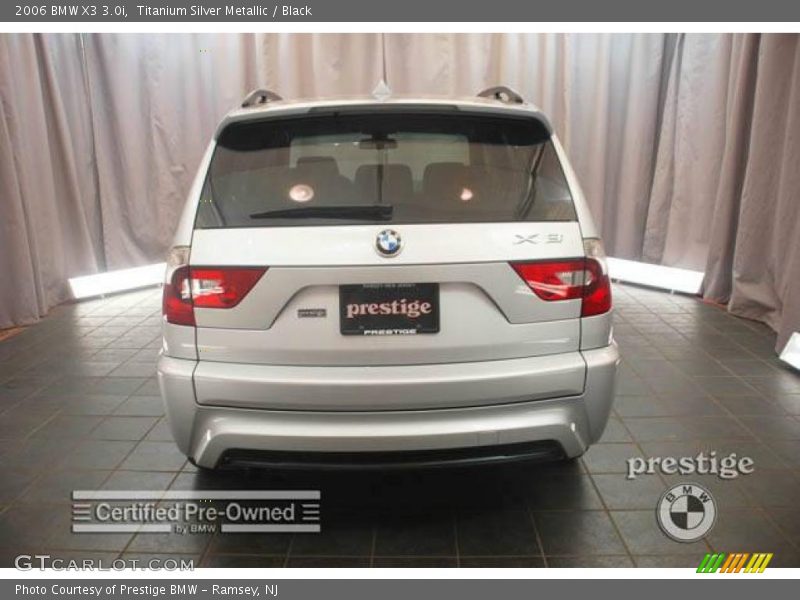 Titanium Silver Metallic / Black 2006 BMW X3 3.0i