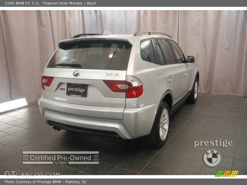Titanium Silver Metallic / Black 2006 BMW X3 3.0i