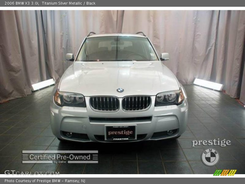 Titanium Silver Metallic / Black 2006 BMW X3 3.0i