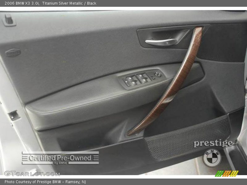 Titanium Silver Metallic / Black 2006 BMW X3 3.0i