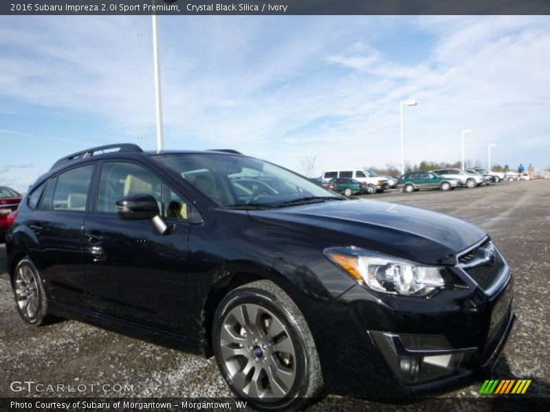 Crystal Black Silica / Ivory 2016 Subaru Impreza 2.0i Sport Premium