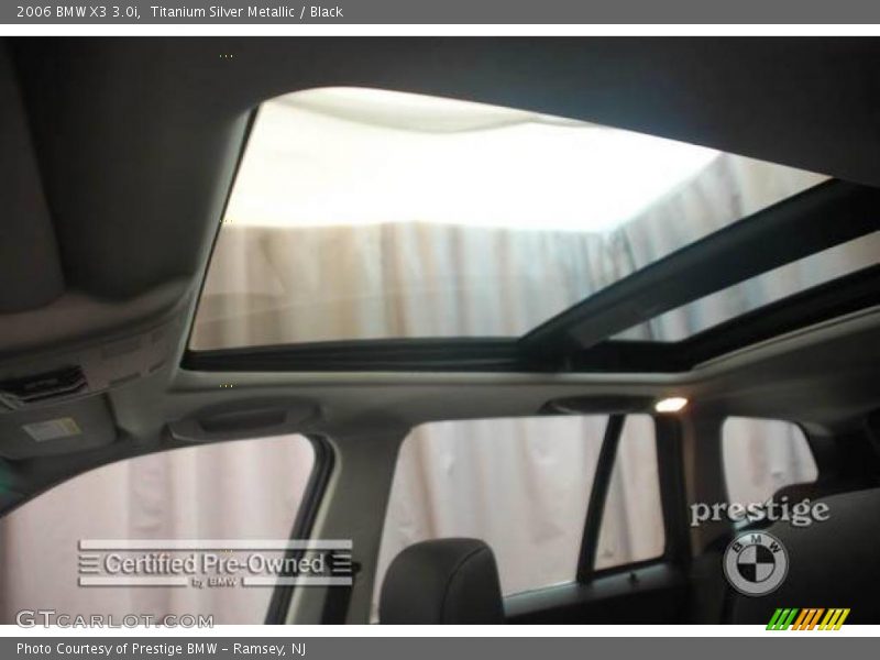 Titanium Silver Metallic / Black 2006 BMW X3 3.0i