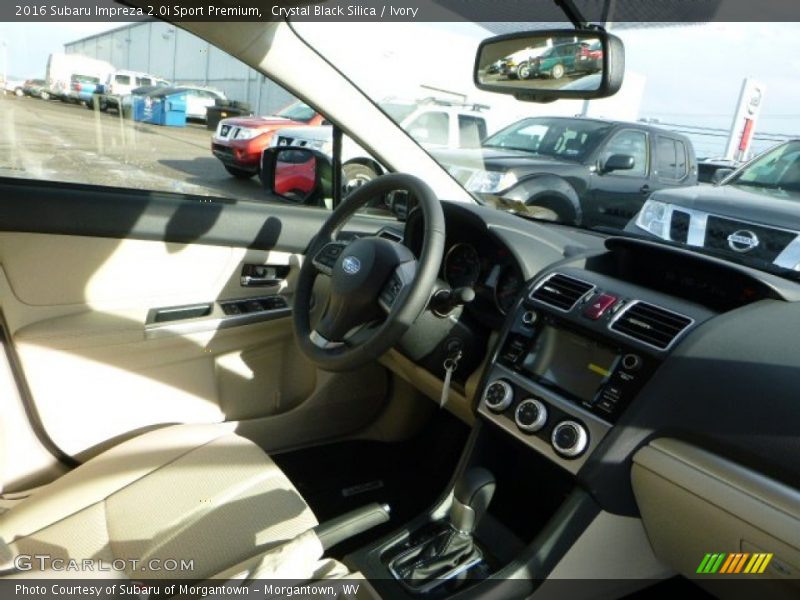 Crystal Black Silica / Ivory 2016 Subaru Impreza 2.0i Sport Premium
