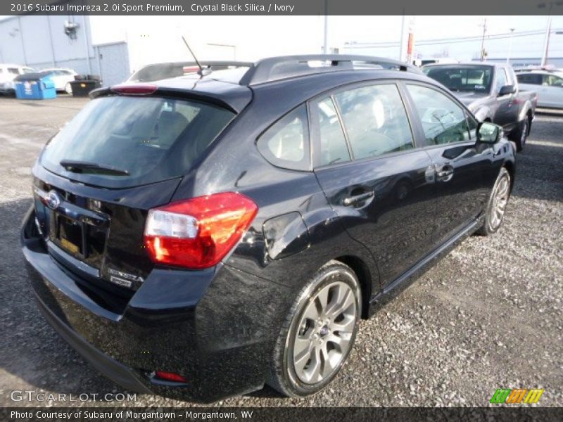 Crystal Black Silica / Ivory 2016 Subaru Impreza 2.0i Sport Premium