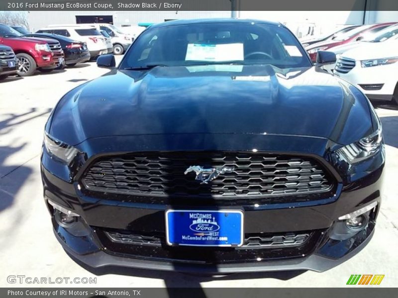Shadow Black / Ebony 2016 Ford Mustang EcoBoost Coupe