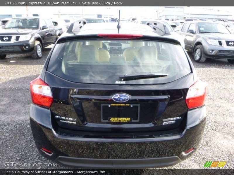 Crystal Black Silica / Ivory 2016 Subaru Impreza 2.0i Sport Premium