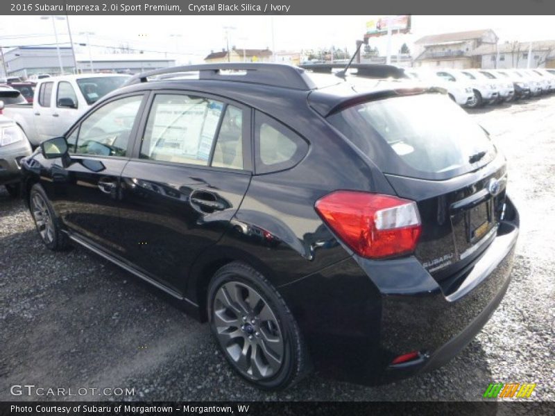 Crystal Black Silica / Ivory 2016 Subaru Impreza 2.0i Sport Premium