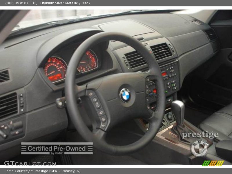 Titanium Silver Metallic / Black 2006 BMW X3 3.0i