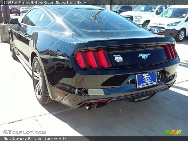 Shadow Black / Ebony 2016 Ford Mustang EcoBoost Coupe