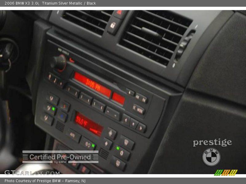 Titanium Silver Metallic / Black 2006 BMW X3 3.0i
