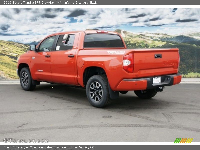 Inferno Orange / Black 2016 Toyota Tundra SR5 CrewMax 4x4