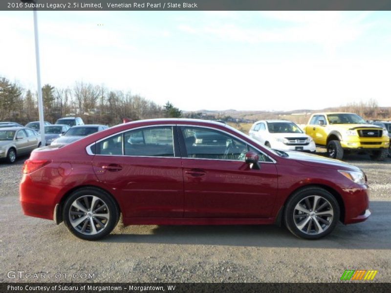 Venetian Red Pearl / Slate Black 2016 Subaru Legacy 2.5i Limited