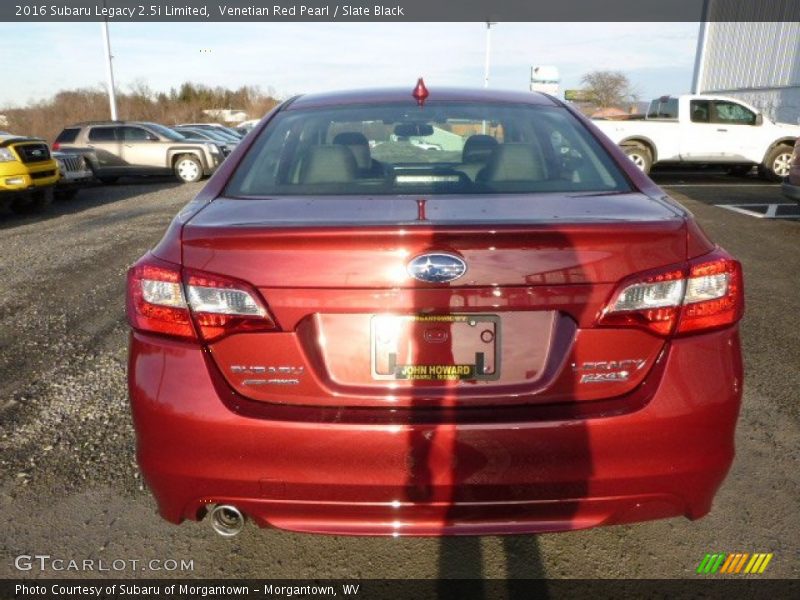 Venetian Red Pearl / Slate Black 2016 Subaru Legacy 2.5i Limited