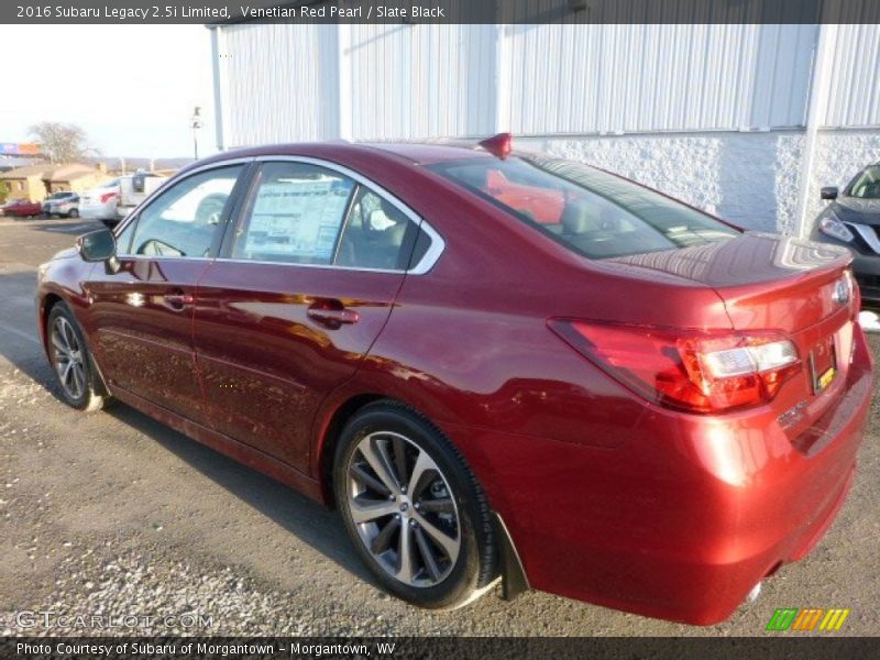 Venetian Red Pearl / Slate Black 2016 Subaru Legacy 2.5i Limited