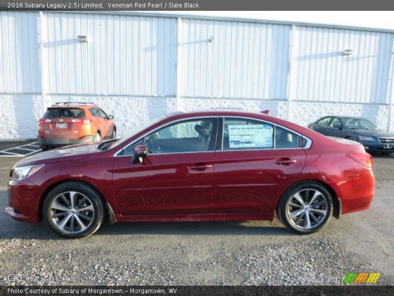 Venetian Red Pearl / Slate Black 2016 Subaru Legacy 2.5i Limited