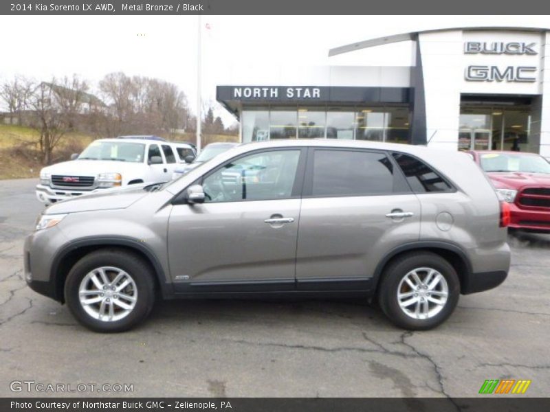 Metal Bronze / Black 2014 Kia Sorento LX AWD