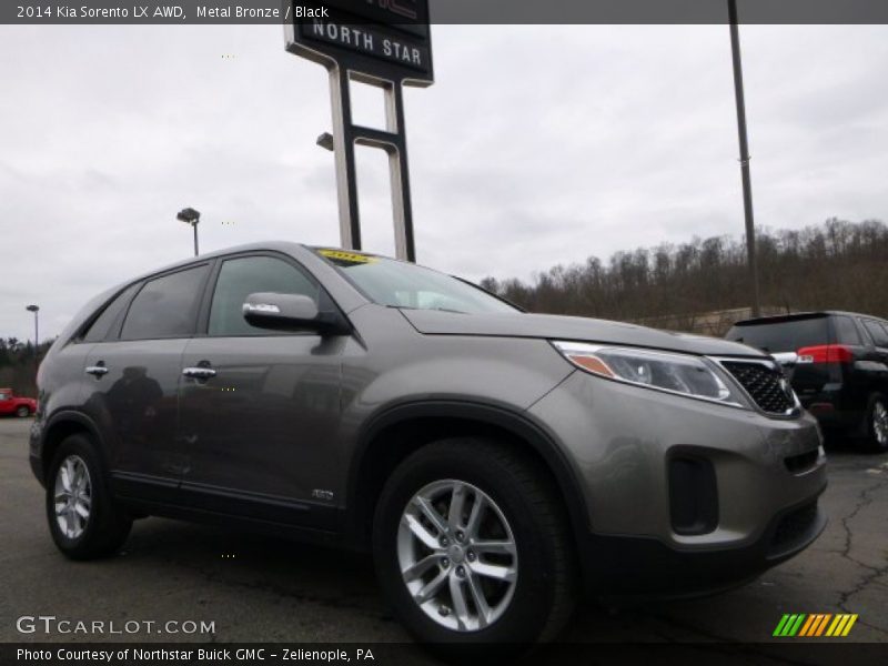 Metal Bronze / Black 2014 Kia Sorento LX AWD