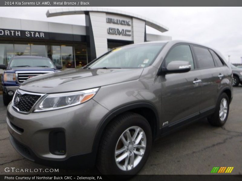Metal Bronze / Black 2014 Kia Sorento LX AWD