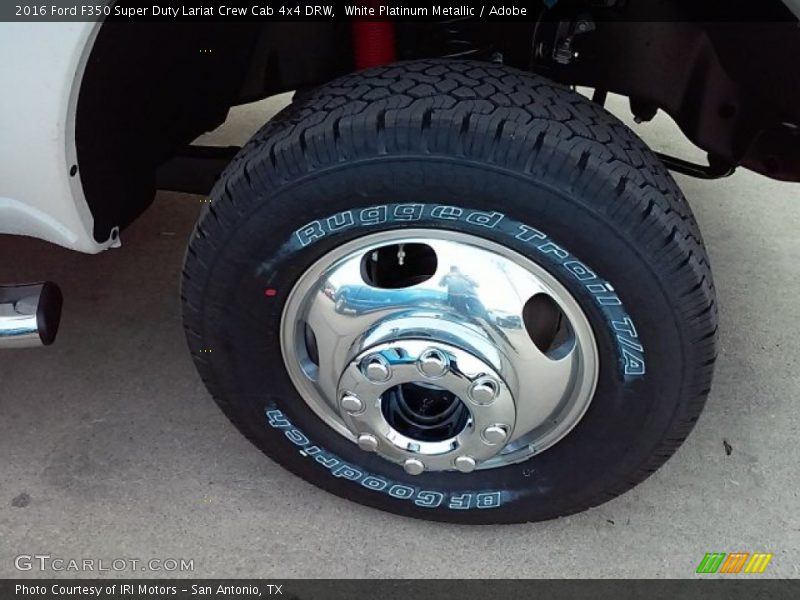 White Platinum Metallic / Adobe 2016 Ford F350 Super Duty Lariat Crew Cab 4x4 DRW