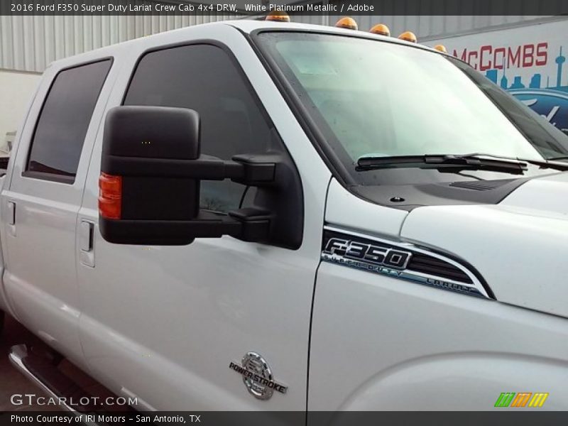 White Platinum Metallic / Adobe 2016 Ford F350 Super Duty Lariat Crew Cab 4x4 DRW