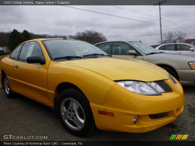 Flame Yellow / Graphite 2003 Pontiac Sunfire