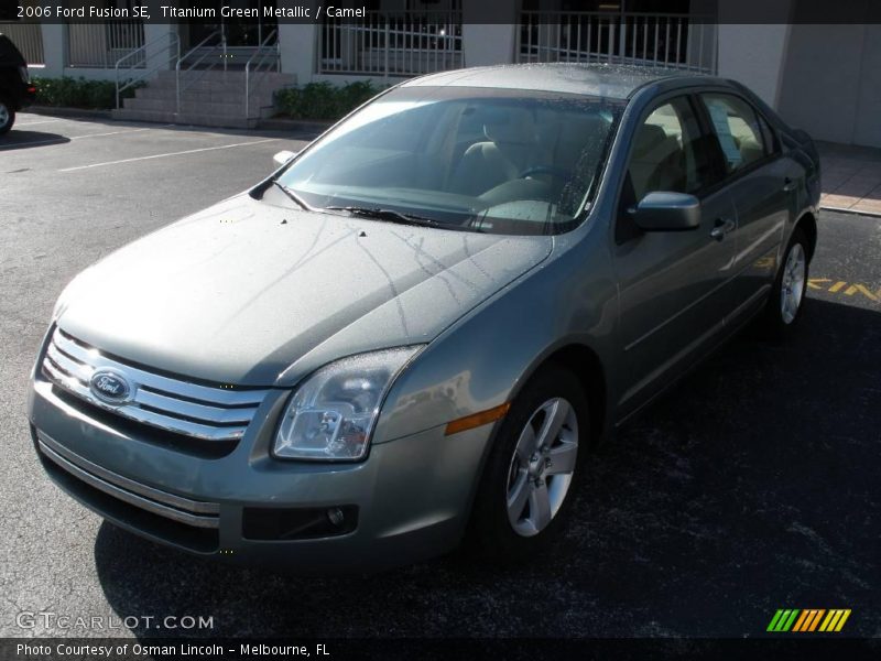 Titanium Green Metallic / Camel 2006 Ford Fusion SE