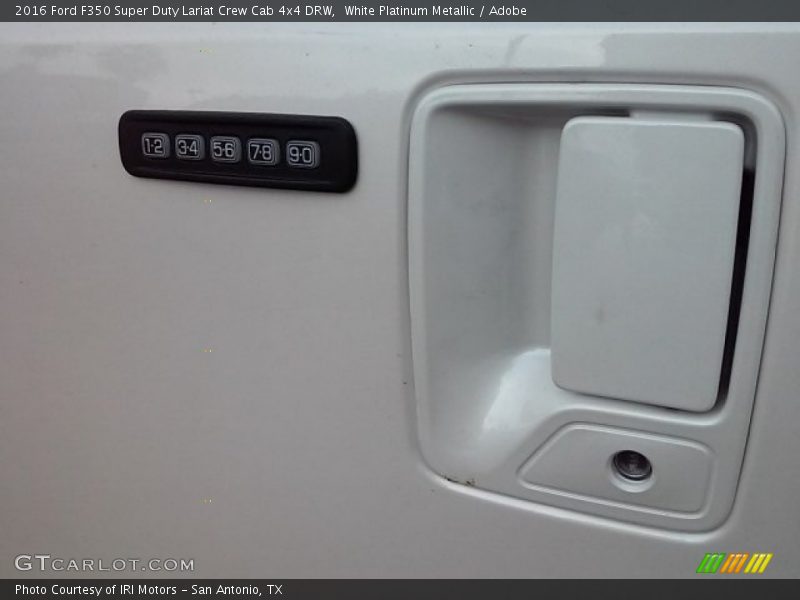 White Platinum Metallic / Adobe 2016 Ford F350 Super Duty Lariat Crew Cab 4x4 DRW