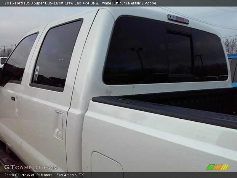 White Platinum Metallic / Adobe 2016 Ford F350 Super Duty Lariat Crew Cab 4x4 DRW