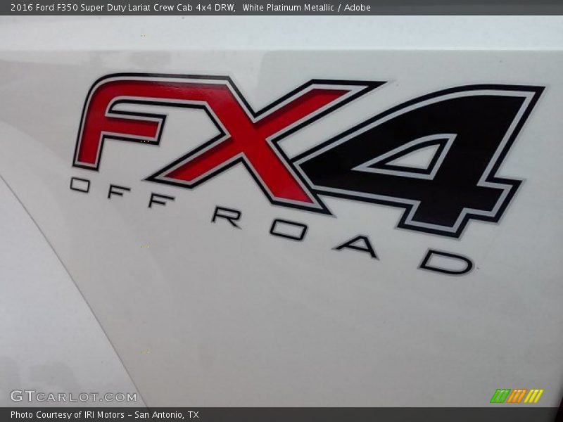 White Platinum Metallic / Adobe 2016 Ford F350 Super Duty Lariat Crew Cab 4x4 DRW
