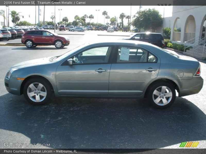 Titanium Green Metallic / Camel 2006 Ford Fusion SE
