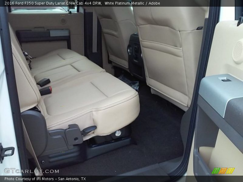 White Platinum Metallic / Adobe 2016 Ford F350 Super Duty Lariat Crew Cab 4x4 DRW