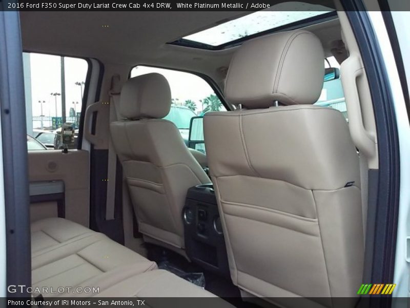 White Platinum Metallic / Adobe 2016 Ford F350 Super Duty Lariat Crew Cab 4x4 DRW