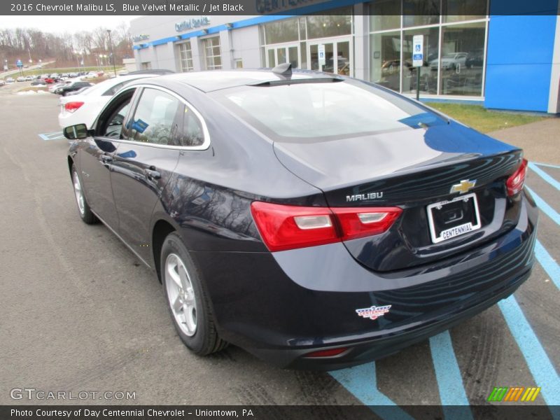 Blue Velvet Metallic / Jet Black 2016 Chevrolet Malibu LS