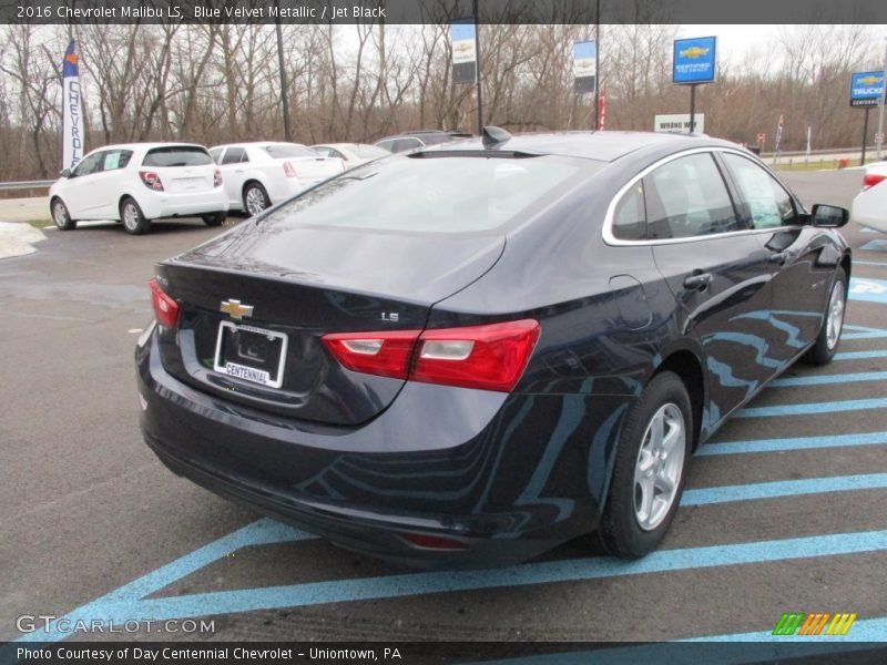 Blue Velvet Metallic / Jet Black 2016 Chevrolet Malibu LS