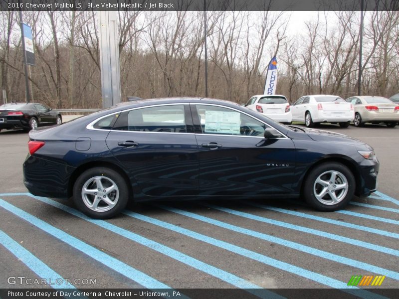 Blue Velvet Metallic / Jet Black 2016 Chevrolet Malibu LS