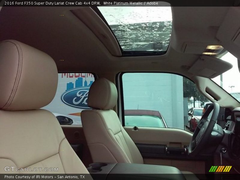 White Platinum Metallic / Adobe 2016 Ford F350 Super Duty Lariat Crew Cab 4x4 DRW