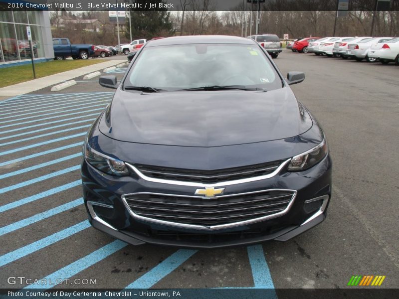 Blue Velvet Metallic / Jet Black 2016 Chevrolet Malibu LS