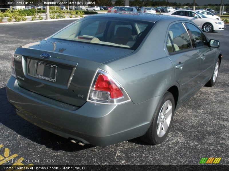 Titanium Green Metallic / Camel 2006 Ford Fusion SE