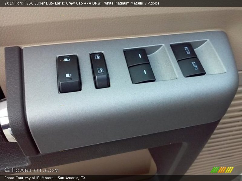 White Platinum Metallic / Adobe 2016 Ford F350 Super Duty Lariat Crew Cab 4x4 DRW