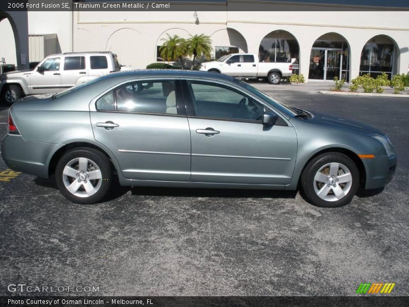 Titanium Green Metallic / Camel 2006 Ford Fusion SE
