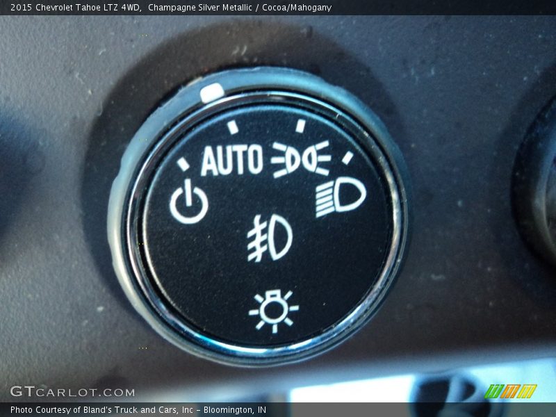 Champagne Silver Metallic / Cocoa/Mahogany 2015 Chevrolet Tahoe LTZ 4WD